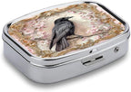 Metal 2 Compartment Pill Organizer Travel Friendly Portable Compact Pill Box - Image 3