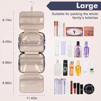 Wedama Toiletry Bag for Women, Large Cosmetic Travel Bag, Hanging Toiletry Bag - Image 2