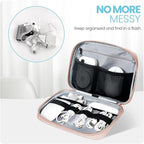 Electronics Organizer Bag, Portable Cable Organizer Case Travel Electronic - Image 2