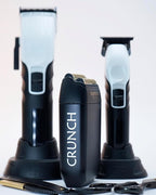 Supreme Trimmer 3-in-1 Barber Bundle | 2Spee Clipper, 2Spee Trimmer & Crunch Foil Shaver | Professional Beard Trimmer Men’s Hair Clipper Kit | White