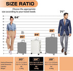 AnyZip Luggage Aluminium Frame Suitcase PC ABS Hard Shell TSA Lock No Zipper - Image 3