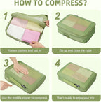 BAGAIL 4 Set/6 Set/8 Set Compression Packing Cubes Travel Accessories - Image 4