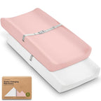 2-Pack Organic Changing Pad Covers by KeaBabies
