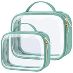 PACKISM TSA Approved Toiletry Bag, 2 Pack Clear Makeup Bags by Packism