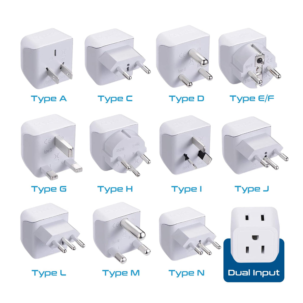 World Travel Adapter Set (White)
