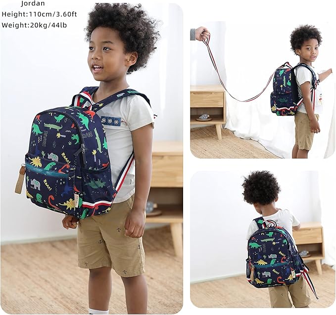 willikiva Cartoon Bus 12 Kindergarten Backpack - Image 2