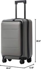 COOLIFE Luggage Suitcase Piece Carry On ABS+PC Spinner Trolley - Image 8