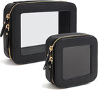 Travel Clear Makeup Bag Set, TSA Approved Cosmetic Bag Case by FFpaw