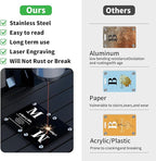 4 Pack Personalized Luggage Tags - Image 2