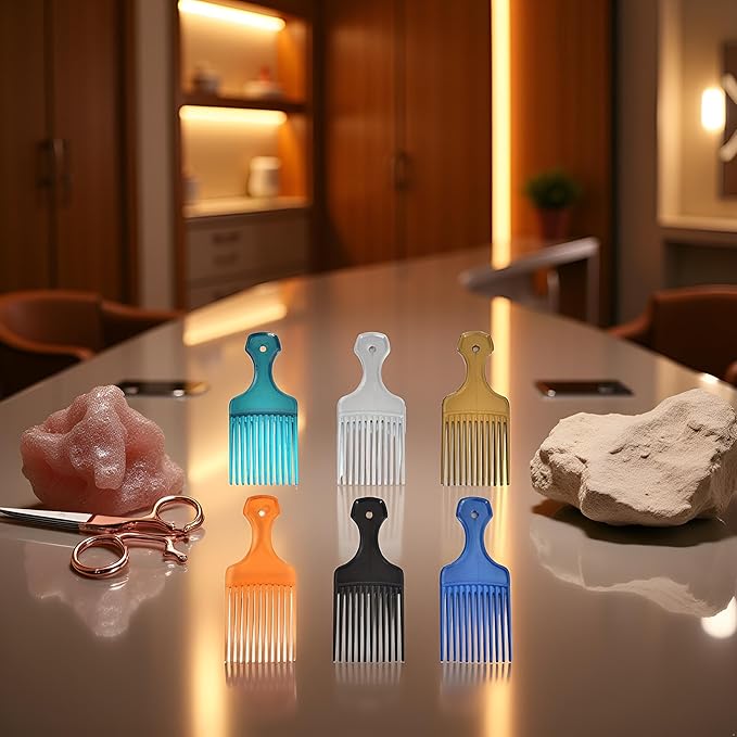 1pc Random Color Salon-Style Hair Pick and Barber Comb, Pick Comb for Curly and Parting Care for Thick Quality Barber Supplies, Styling Tools and Appliances, Hair Combs