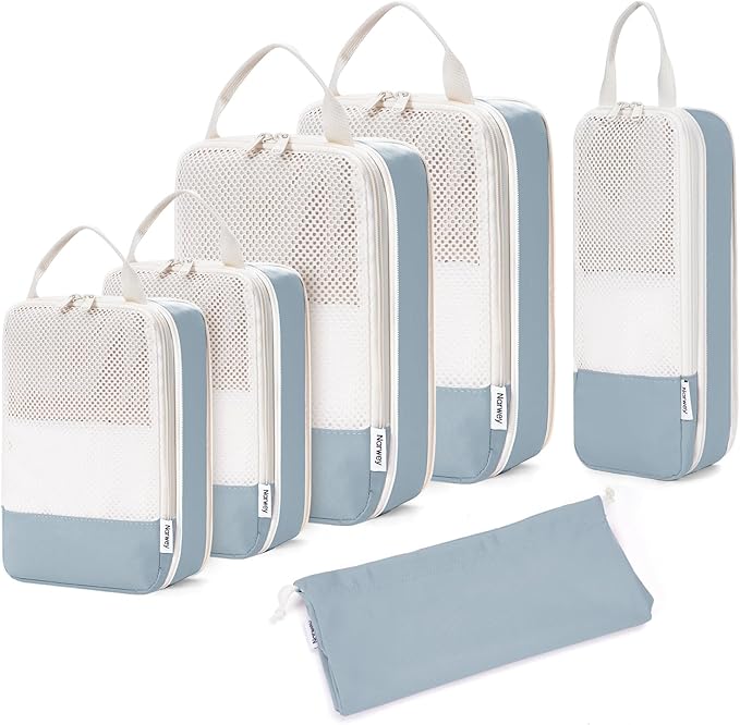 Narwey 6 Set Compression Packing Cubes by Narwey