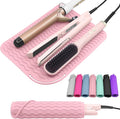 Plus Size Silicone Heat Resistant Mat, Portable Travel Hot Tools Pad Cover for Curling Iron, Flat Iron, Hair Straightener and Other Hair Styling Tools(12.0" x 9.0")