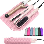 Plus Size Silicone Heat Resistant Mat, Portable Travel Hot Tools Pad Cover for Curling Iron, Flat Iron, Hair Straightener and Other Hair Styling Tools(12.0" x 9.0")
