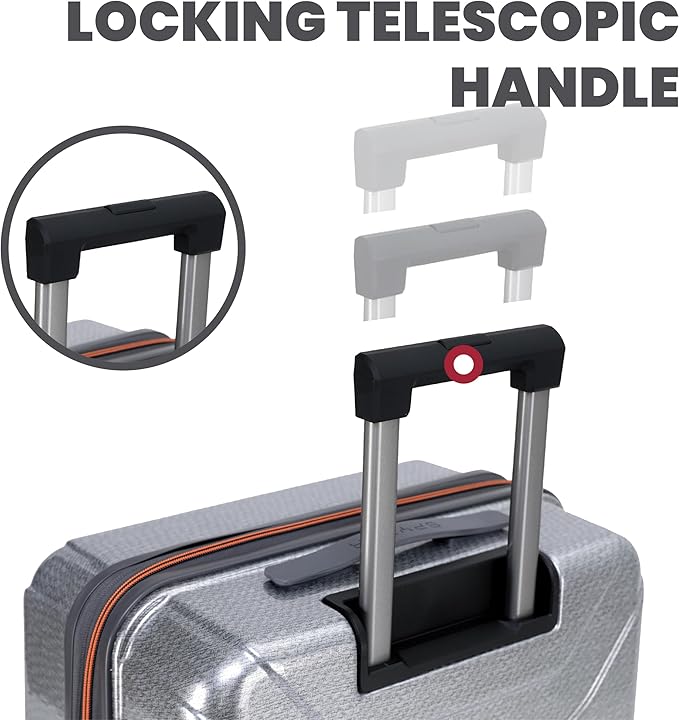 Spyder Traverse 3 Piece Luggage Set, 360° Spinner Wheels, TSA Approved Lock - Image 5