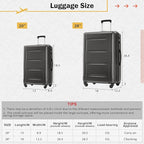 Merax Luggage Set 2 Piece Suitcase Sets - Image 4