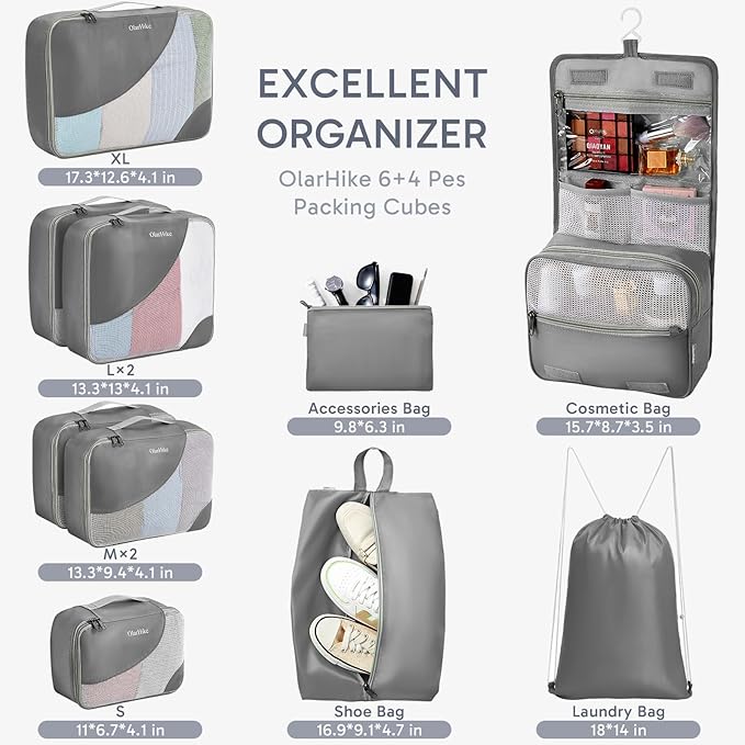 ALL INCLUDED 10 Set Durable Packing Cubes - Image 2