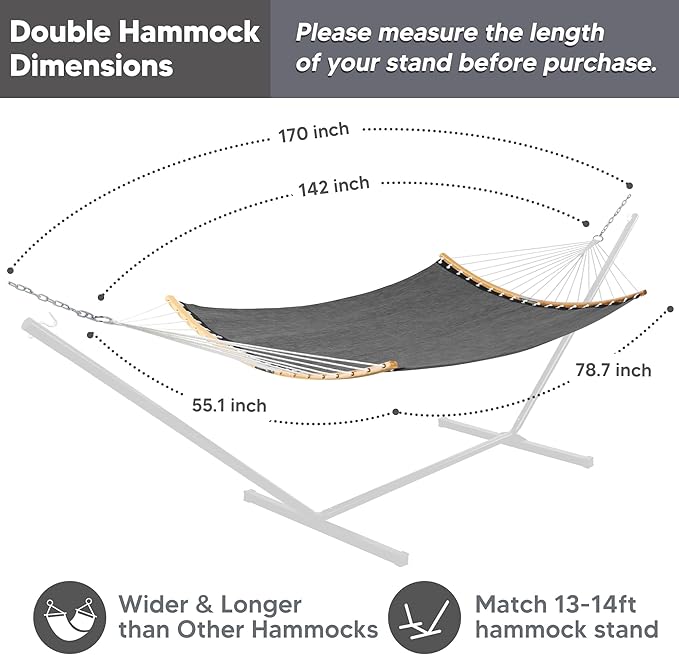 SUNCREAT Hammocks Portable Double Outdoor Hammock, 450lbs Capacity, Quick Dry 2 - Image 5