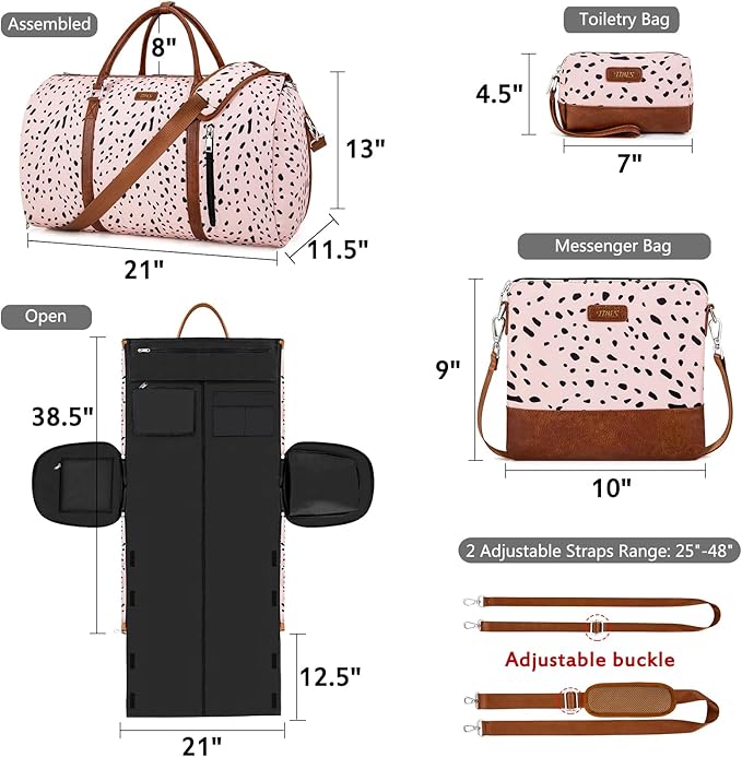 Convertible Garment Duffel Bag for Travel - Image 5