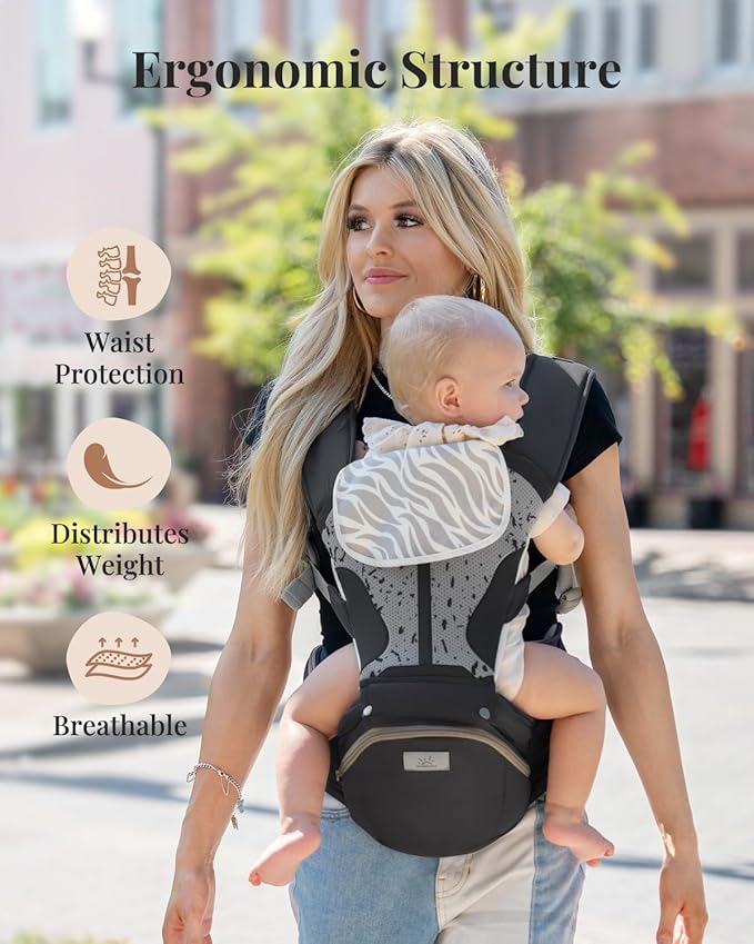 MOMTORY Carryall™ Pro Baby Carrier, Safety-Certified 6-in-1 Ultra Storage Baby - Image 6