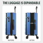 KROSER Carry On Luggage with Spinner Wheels & Built-in TSA Lock, Expandable Top - Image 5
