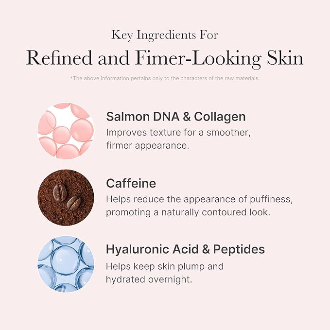 medicube PDRN Pink Shimmer Duo: Salmon DNA Pink Collagen Capsule Cream and PDRN Caffiene Overnight Wrapping Peel Off Facial Mask