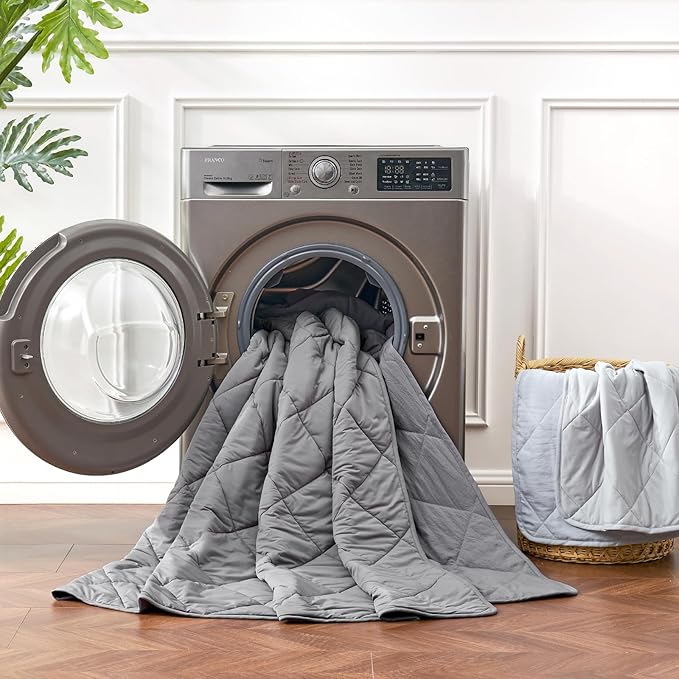 Cozy Bliss Cooling Blanket for Hot Sleepers, Q-Max 0.4 Cooling Comfort for - Image 9