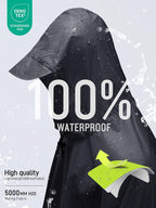 SaphiRose Hooded Rain Poncho Waterproof Raincoat Jacket - Image 3