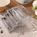 Necklace Organizer Box, Tray by CLUQMEIK