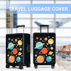 Planet Luggage Cover Washable Suitcase Protector Anti-Scratch, Stretchable Fit - Image 5