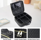 Travel Makeup Bag Makeup Cosmetic Train Case Organizer Portable Storage Bag - Image 4