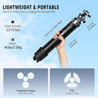 NEEWER LITETRIP LT07 61" Aluminum Travel Tripod Stand - Image 2