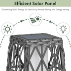 Grand patio Outdoor Solar Powered Wicker Floor Lamp Outdoor Weather-Resistant - Image 3