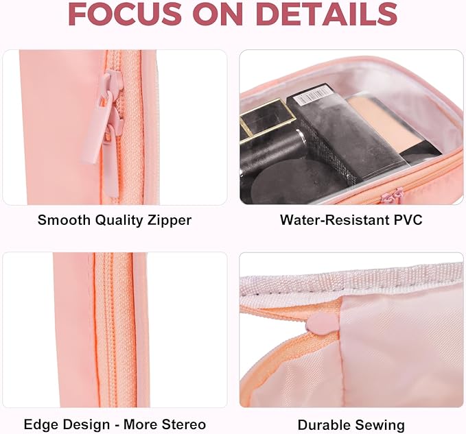 Moyad TSA Approved Clear Toiletry Bag, 3 Pack Quart Size 3-1-1 Liquids Pouch - Image 6