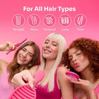 Wet Brush Original Detangling Hair Brush, Purple, Ultra-Soft IntelliFlex Bristles, Detangler Hairbrush Glides Through Tangles With Ease For All Hair Types, For Women, Men, Wet & Dry Hair