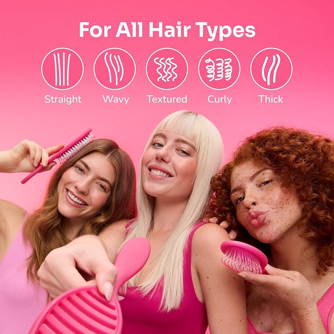 Wet Brush Original Detangling Hair Brush, Purple, Ultra-Soft IntelliFlex Bristles, Detangler Hairbrush Glides Through Tangles With Ease For All Hair Types, For Women, Men, Wet & Dry Hair