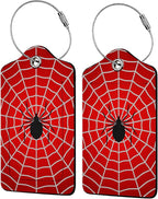Spider Web 2-Pcs Premium Leather Tags by Unknown