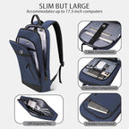 Business Backpack for Men Lightweight Commute Laptop Backpack Anti-Theft Water - Image 3