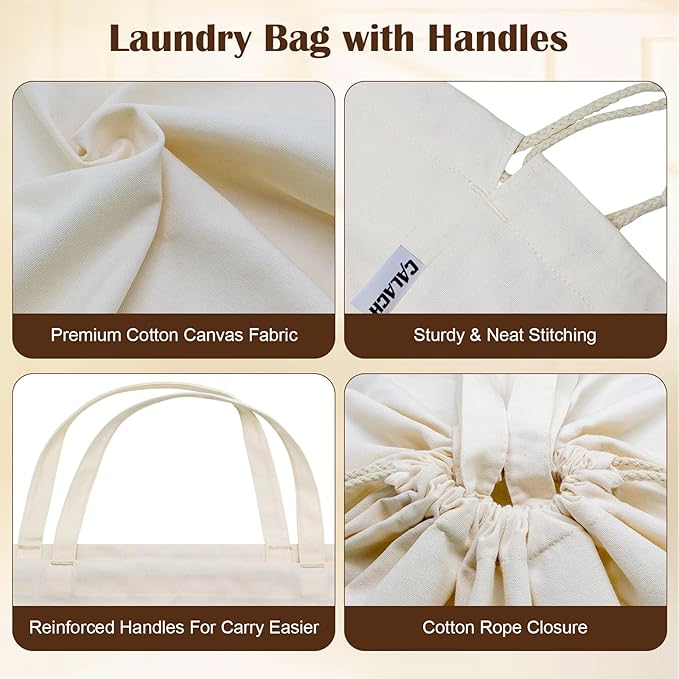 Canvas Laundry Bags 18x18in - Image 5