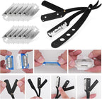 Beard Shaper for Men Beard Shaping Tools - Beard Straightener, Beard Template Guide, Professional Straight Edge Razor, Edge Blade, Barber Pencil, Beard Comb, Scissor, Gifts for Men Boyfriend Husband