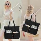 LEDAOU Large Beach Tote Bag Women Waterproof Sandproof Zipper Beach Tote Bag - Image 4