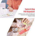 Extra Large Pill Organizer 2 Pack, XL Pill Box 7 Day, Weekly Pill Case - Image 5