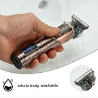 Ornate Hair Clippers for Men, Cordless Edgers Clippers Professional Hair & Beard Trimmer for Barber Pro Zero Gapped T-Blade Trimmer with LCD Display, Rose Gold