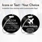 Customized Stainless Steel Luggage Tags: Personalize Your Suitcases, and Bags - Image 3