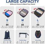 Cipway Compression Packing Cubes Mesh, Lightweight Luggage Organizer Bags - Image 5