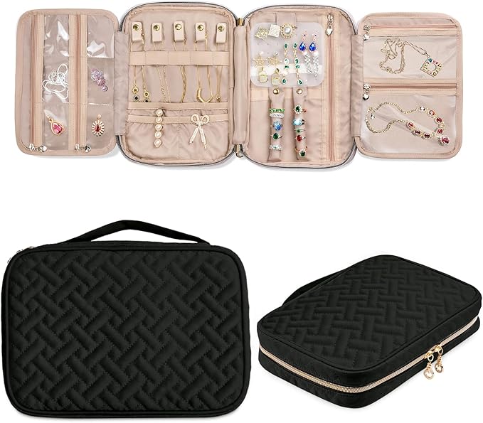SFYBYHEART Travel Jewelry Organizer Case, Jewelry Travel Bags by SFYBYHEART