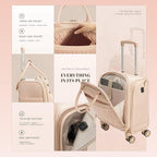 Verage 18x14x8in Spinner Underseat Carry-On Luggage -Airplane Personal Item Bag - Image 5