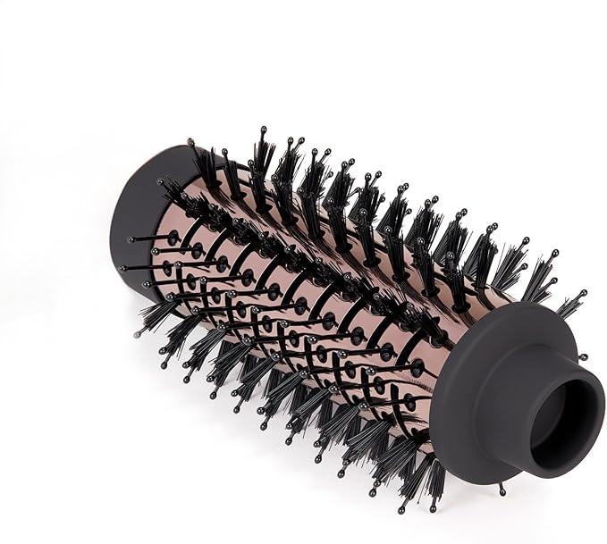 L'ANGE HAIR Multi-Volume Dryer Brush Attachment | Titanium Blow Dryer Brush Barrel for Volumizing & Styling | Tool Sold Separately | Attachment - Black - Round 43mm