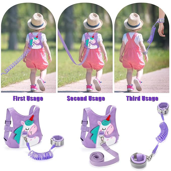 Toddler Leash-Baby Walking Safty Harness and Child Anti Lost Wrist Link - Image 5