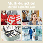 Travel Makeup Bag with LED Lighted Mirror, Travel Makeup Organizer, 3 Color - Image 5