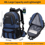 Nerlion 40L Hiking Backpack Travel Backpack - Image 5